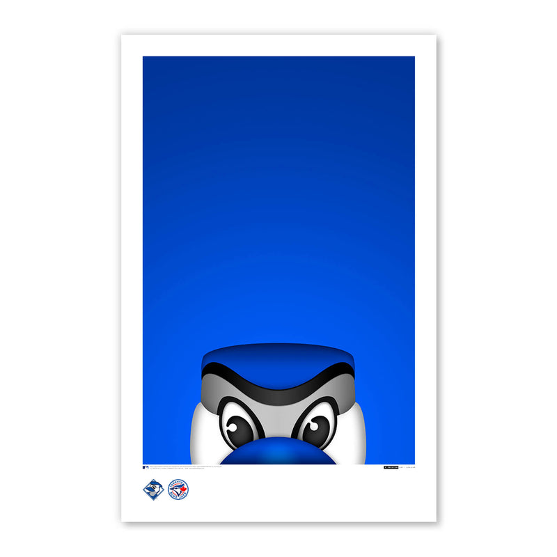 Toronto Blue Jays "Ace" Minimalist Mascot 11x17 Poster Print