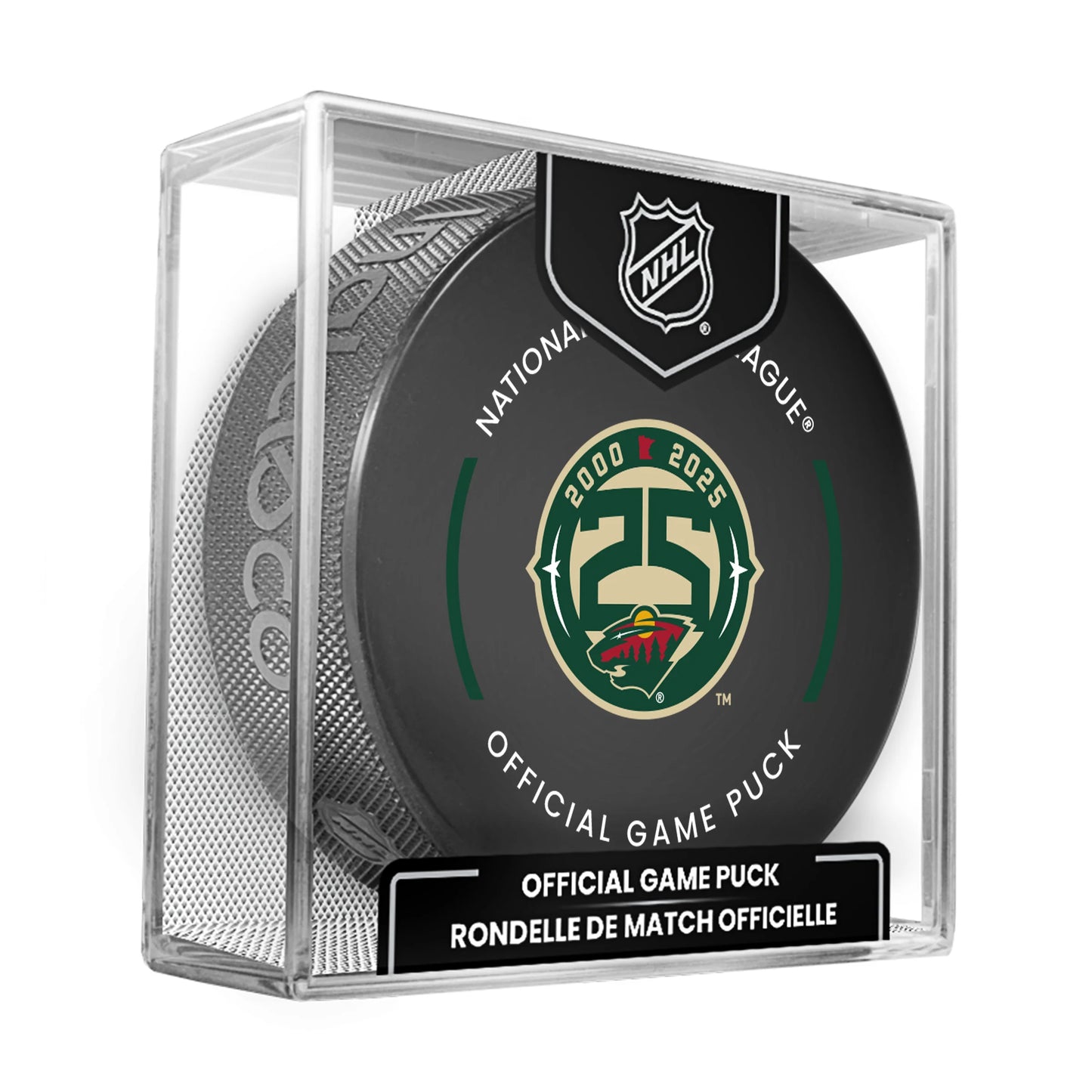 Minnesota Wild Official 2025-26 NHL Game Design Puck