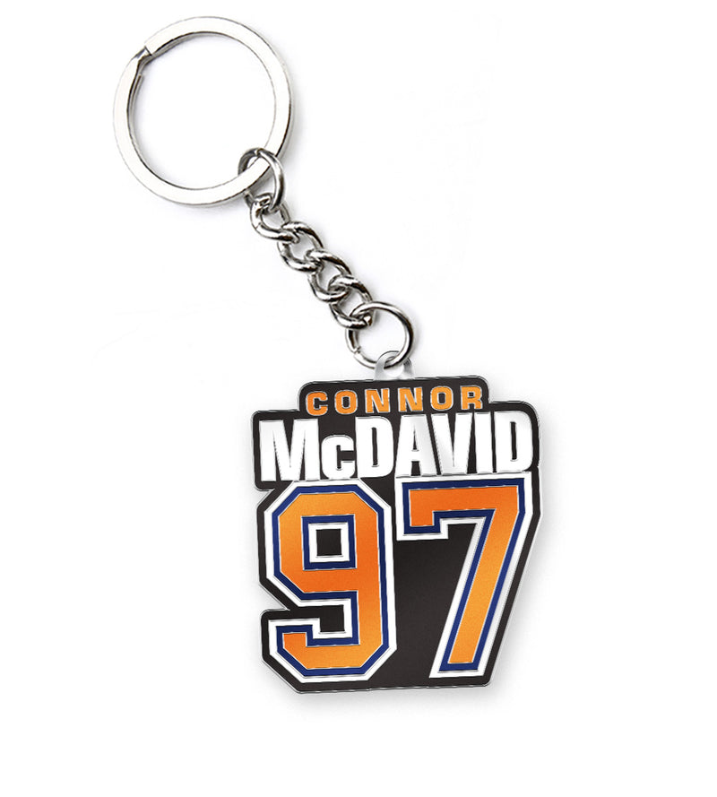 Connor McDavid Edmonton Oilers Keychain