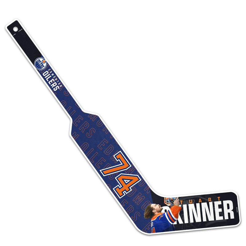 Stuart Skinner Edmonton Oilers Centerfold Mini Stick