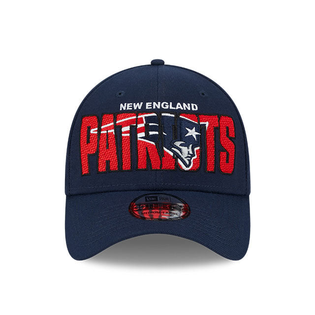 New England Patriots New Era 2023 NFL Draft 39THIRTY Stretch Fit Hat Navy