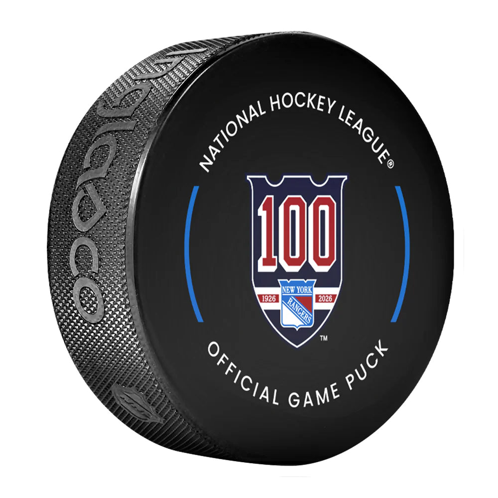 New York Rangers Official 2025-26 NHL Game Design Puck