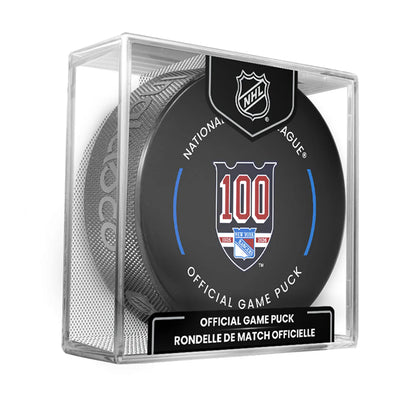New York Rangers Official 2025-26 NHL Game Design Puck