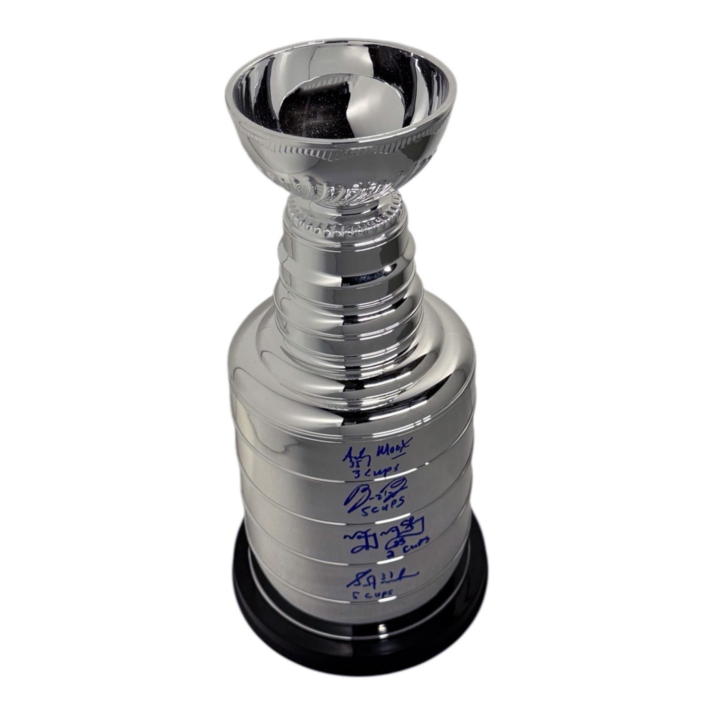 Oilers - Cups Won - Multi (4) Signed with Inscription 14" Stanley Cup Replica
