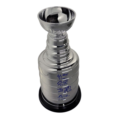 Oilers - Cups Won - Multi (4) Signed with Inscription 14" Stanley Cup Replica