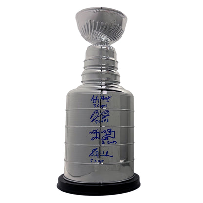 Oilers - Cups Won - Multi (4) Signed with Inscription 14" Stanley Cup Replica