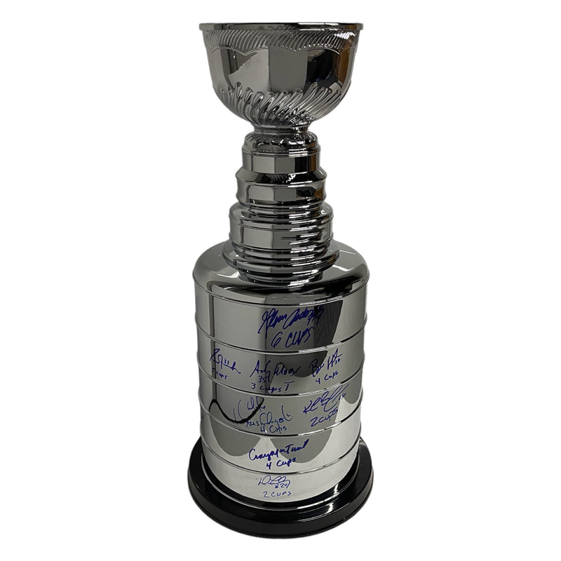 Edmonton Oilers Multi (9) Autographed 24" Stanley Cup Replica w/Insc.