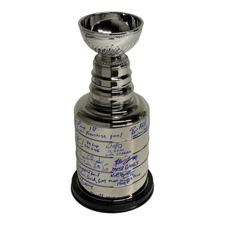 Oilers Epic Moment Multi (11) Signed 14" Stanley Cup Replica w/Insc.