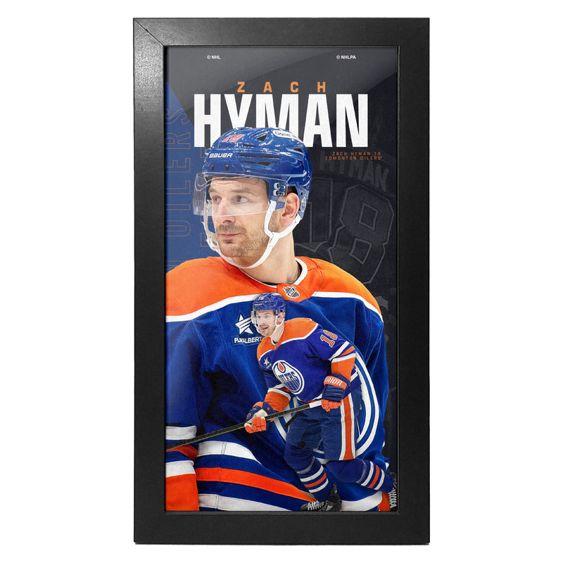 Zach Hyman Edmonton Oilers Centerfold 6x12 Framed Print