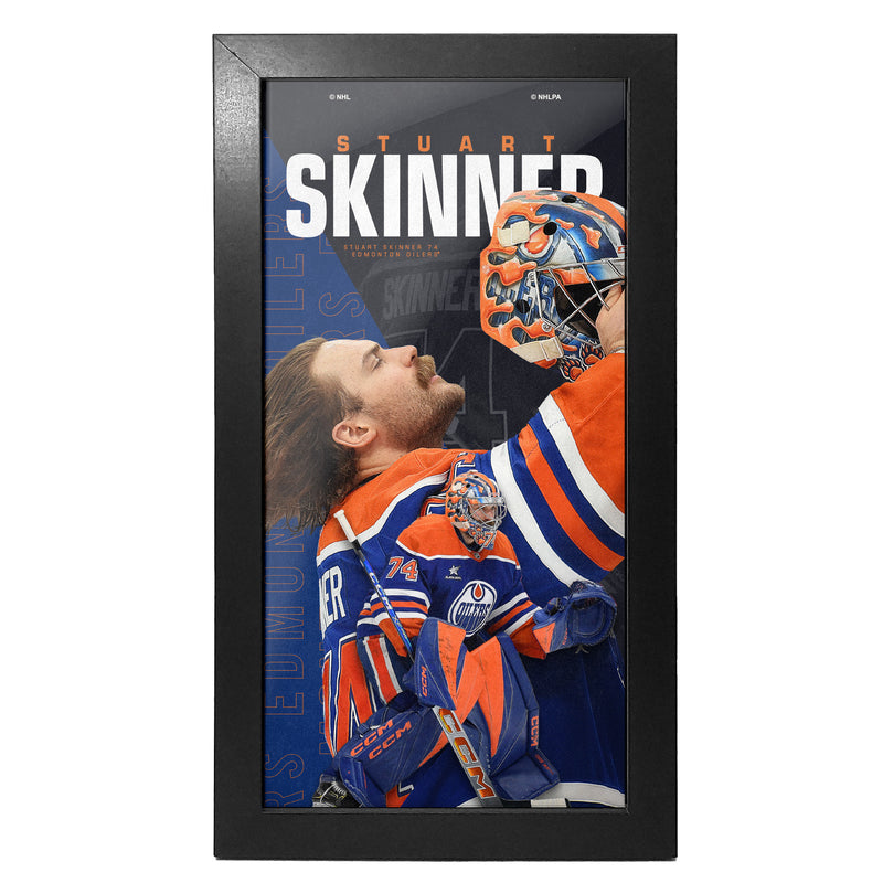 Stuart Skinner Edmonton Oilers Centerfold 6x12 Framed Print