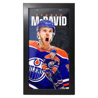 Connor McDavid Edmonton Oilers Centerfold 6x12 Framed Print