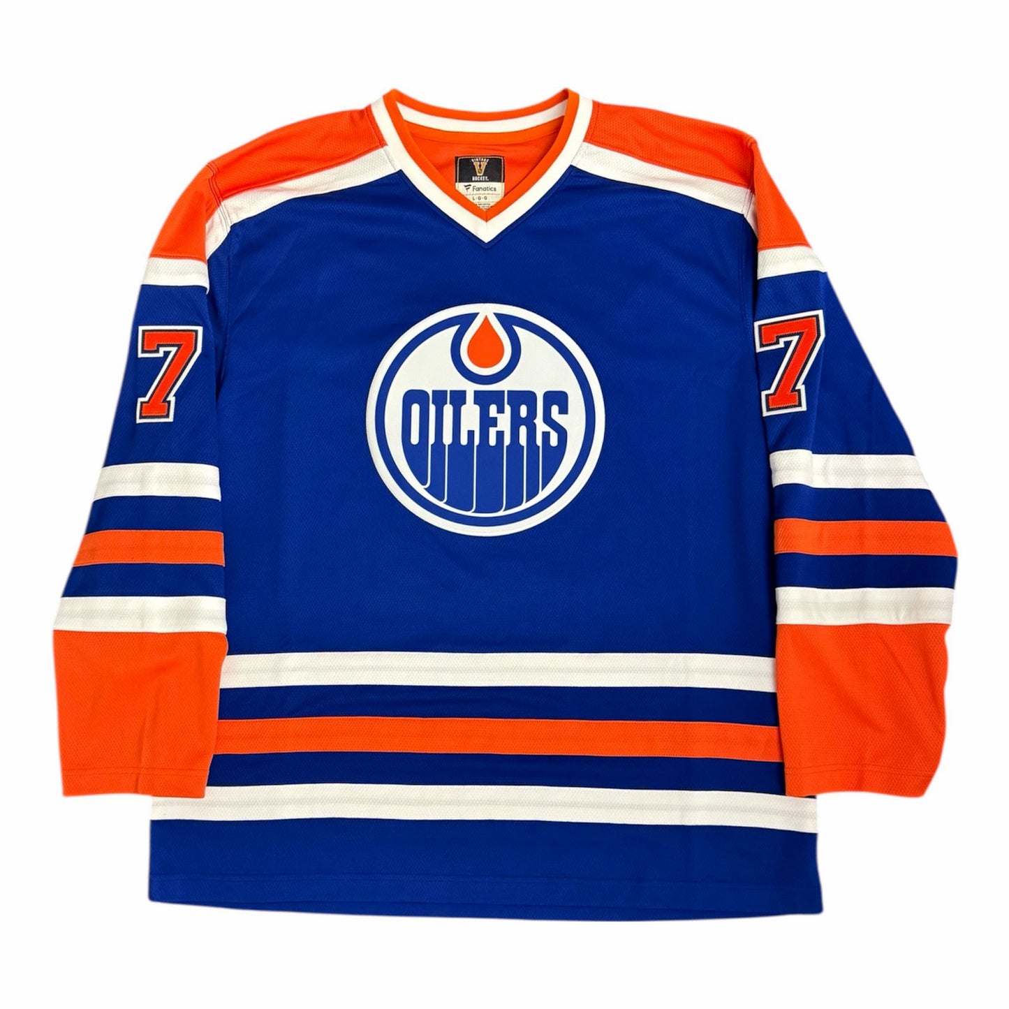Paul Coffey Signed Edmonton Oilers Vintage Royal Replica Jersey