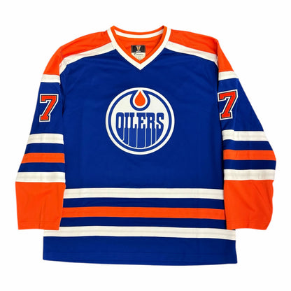 Paul Coffey Signed Edmonton Oilers Vintage Royal Replica Jersey
