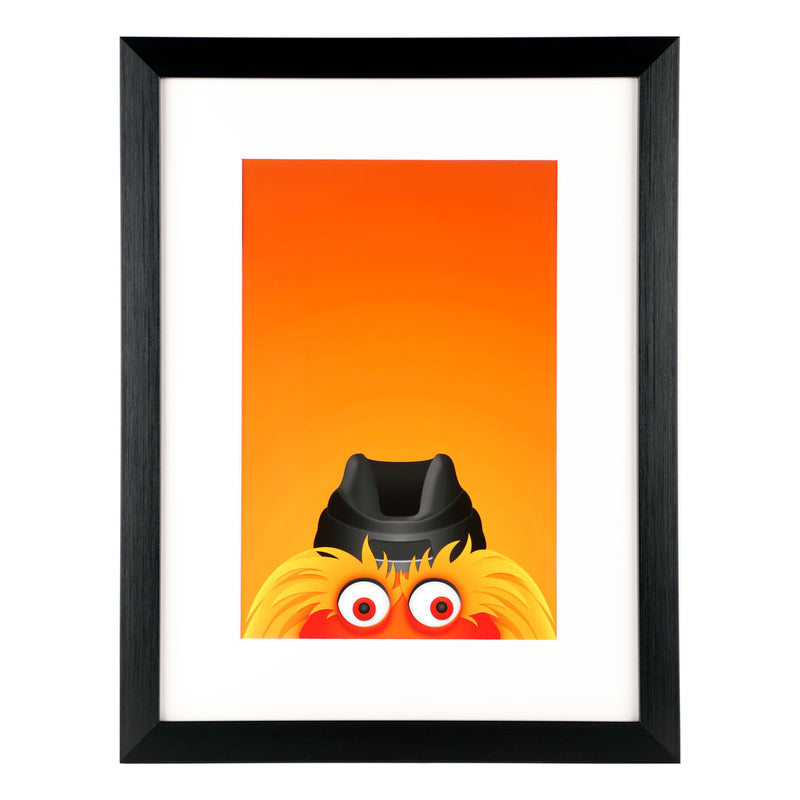 Philadelphia Flyers "Gritty" Minimalist Mascot 11x17 Poster Print