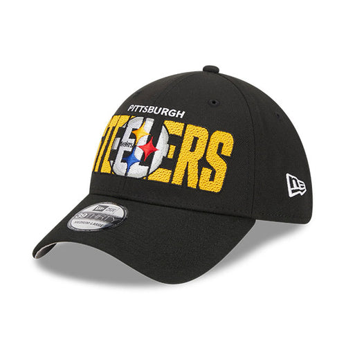 Pittsburgh Steelers New Era 2023 NFL Draft 39THIRTY Stretch Fit Hat Black