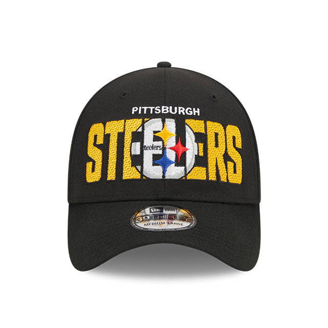 Pittsburgh Steelers New Era 2023 NFL Draft 39THIRTY Stretch Fit Hat Black