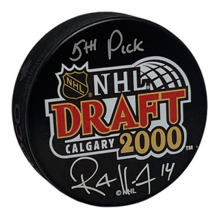 Raffi Torres Signed 2000 NHL Draft Puck Inscribed
