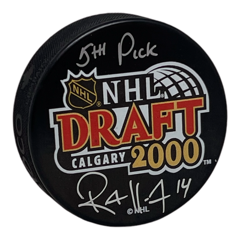 Raffi Torres Signed 2000 NHL Draft Puck Inscribed