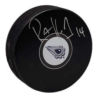 Raffi Torres Signed Edmonton Oilers Puck McFarlane Logo