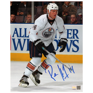 Raffi Torres Signed Edmonton Oilers White Road Action 8x10 Photo