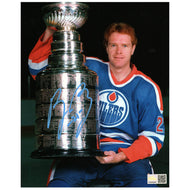 Randy Gregg Signed Edmonton Oilers - Blue Pose Stanley Cup - 8x10 Photo