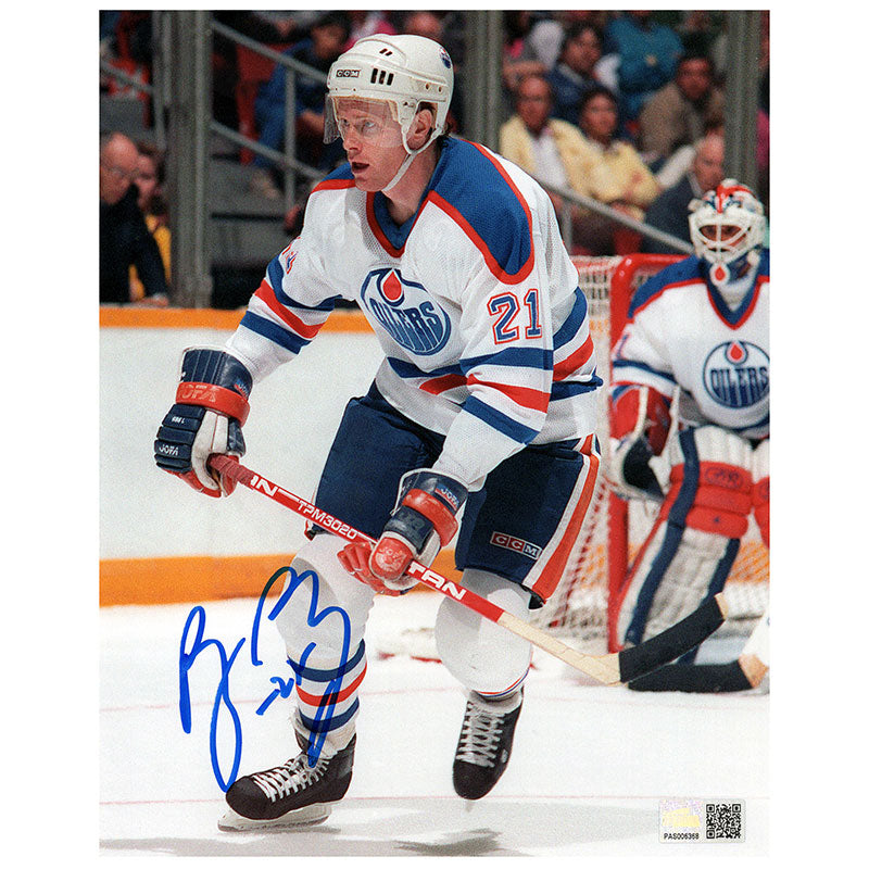 Randy Gregg Signed Edmonton Oilers - Home Action Eye On The Puck - 8x10 Photo