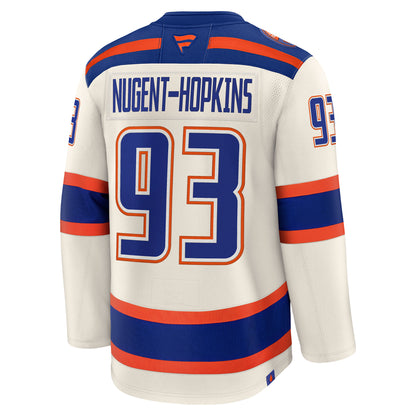 Ryan Nugent-Hopkins Edmonton Oilers Fanatics Premium Alternate Jersey Factory Cresting