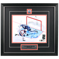 Ryan Nugent-Hopkins Signed Edmonton Oilers Overhead Goal 8x10 Framed Photo
