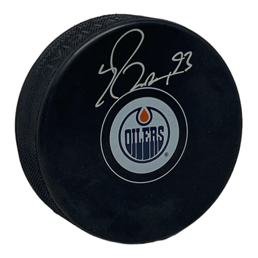Ryan Nugent-Hopkins Signed Edmonton Oilers Puck
