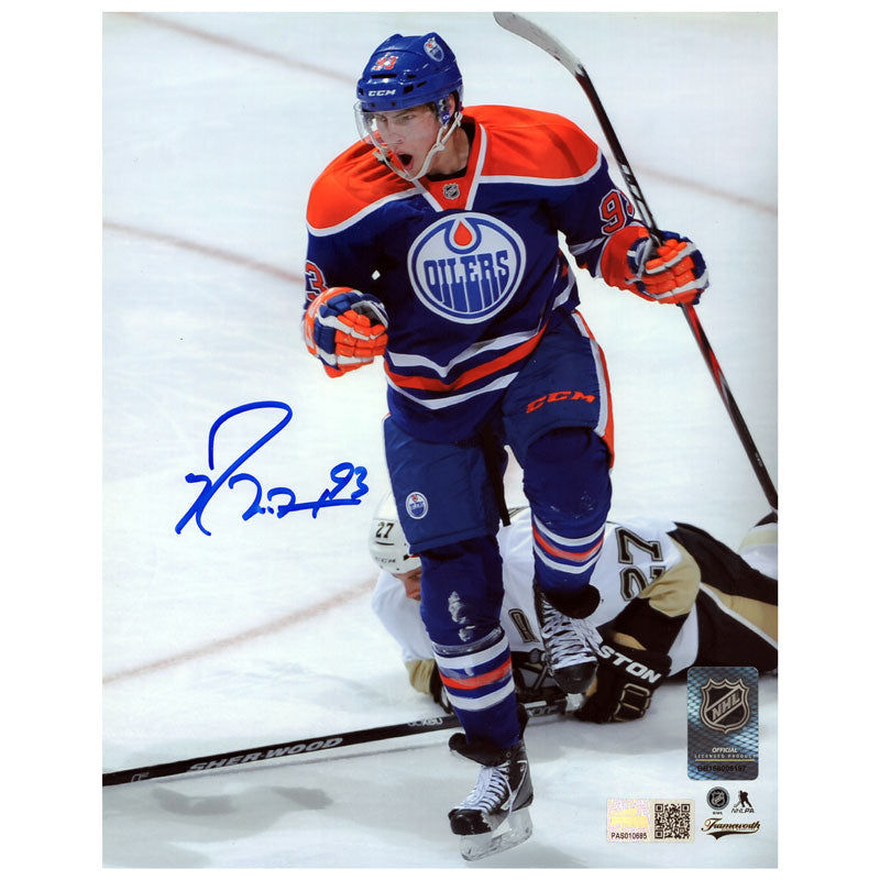 Ryan Nugent-Hopkins Signed Edmonton Oilers 1st NHL Goal 8x10 Photo