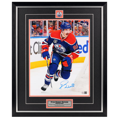 Ryan Nugent-Hopkins Signed Edmonton Oilers 24 Stanley Cup Final 11x14 Photo