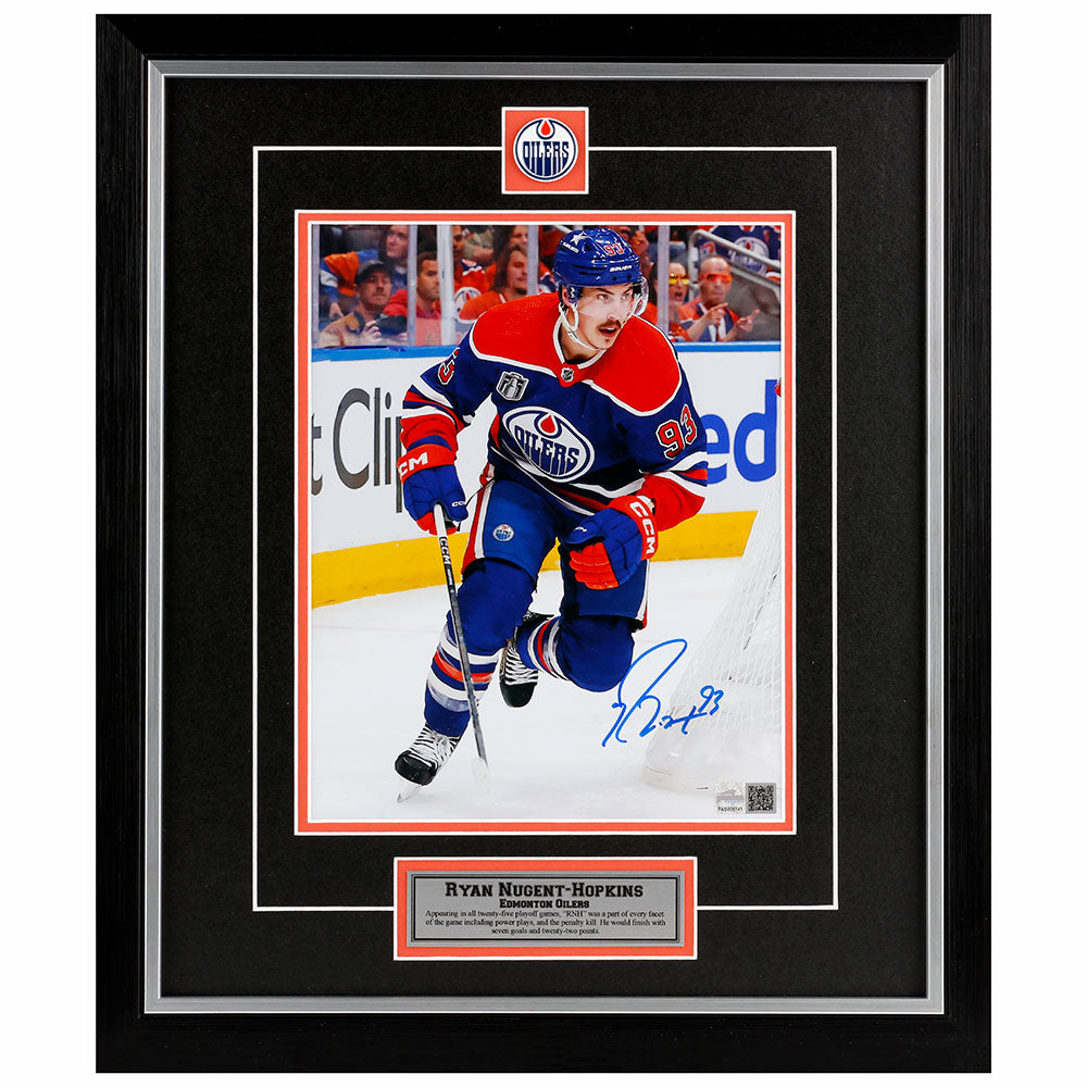 Ryan Nugent-Hopkins Signed Edmonton Oilers 24 Stanley Cup Final 8x10 Photo