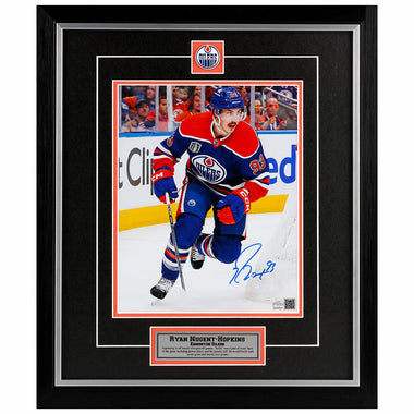 Ryan Nugent-Hopkins Signed Edmonton Oilers 24 Stanley Cup Final 8x10 Framed Photo