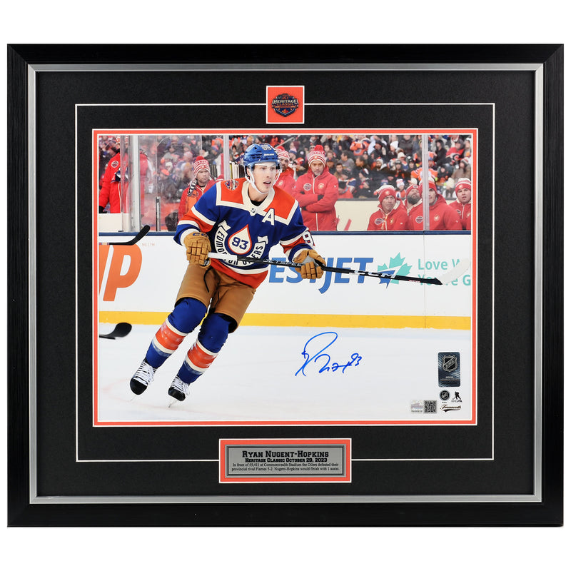 Ryan Nugent-Hopkins Signed Edmonton Oilers Heritage Classic 11x14 Photo