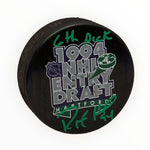 Ryan Smyth Signed 1994 NHL Draft Puck with Inscription