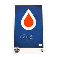 Ryan Smyth Signed Edmonton Oilers Minimalist Logo 11x17 Poster Print