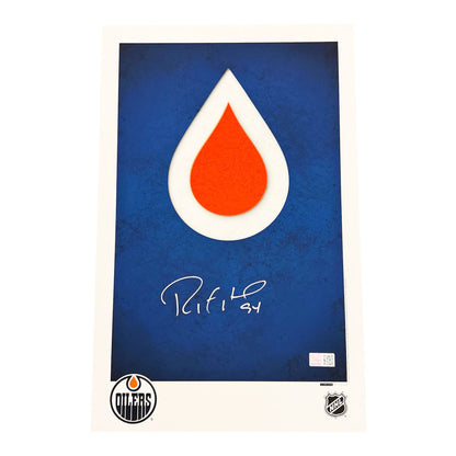 Ryan Smyth Signed Edmonton Oilers Minimalist Logo 11x17 Poster Print