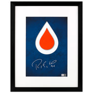 Ryan Smyth Signed Edmonton Oilers Minimalist Logo 9x13 Framed Print
