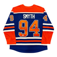 Ryan Smyth Signed Edmonton Oilers Royal Replica Jersey