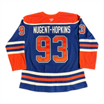 Ryan Nugent-Hopkins Signed Edmonton Oilers Royal Fanatics Premium Jersey