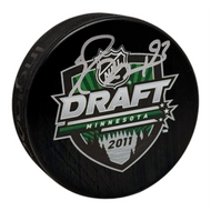 Ryan Nugent-Hopkins Signed Edmonton Oilers 2011 Minnesota Draft Puck