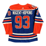 Ryan Nugent-Hopkins Signed Edmonton Oilers 2018 Anniversary Royal adidas Pro Jersey w/40th Patch