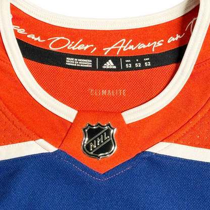 Ryan Nugent-Hopkins Signed Edmonton Oilers 2018 Anniversary Royal adidas Pro Jersey w/40th Patch