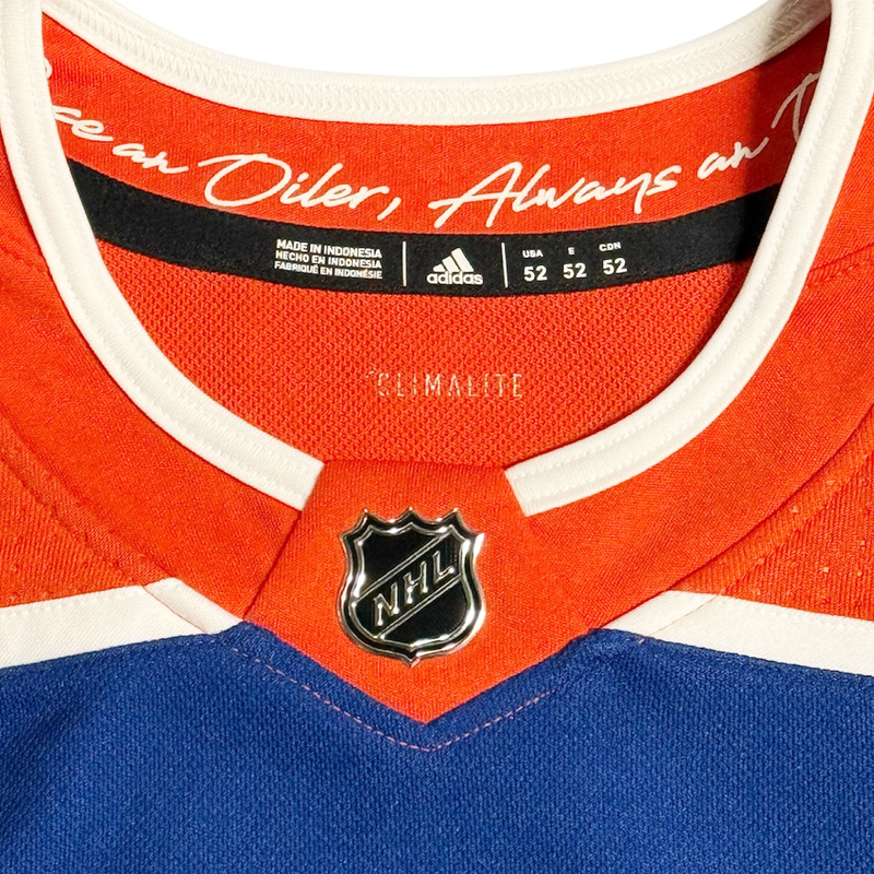 Ryan Nugent-Hopkins Signed Edmonton Oilers 2018 Anniversary Royal adidas Pro Jersey w/40th Patch