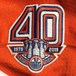 Ryan Nugent-Hopkins Signed Edmonton Oilers 2018 Anniversary Royal adidas Pro Jersey w/40th Patch