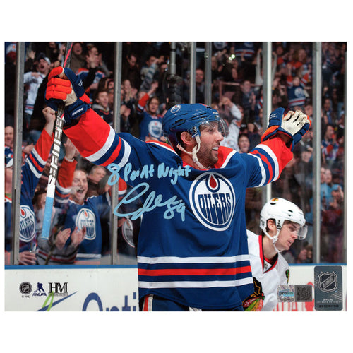 Sam-Gagner-Signed-Edmonton-Oilers-8x10-Photo-Inscribed-8-Point-Night-Pro-Am-Sports-Ships-From-Canada