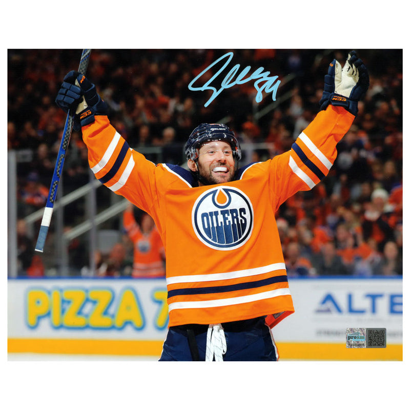 Sam-Gagner-Signed-Edmonton-Oilers-8x10-Photo-Orange-Celebration-Pro-Am-Sports-Ships-From-Canada