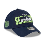 Seattle Seahawks New Era 2023 NFL Draft 39THIRTY Stretch Fit Hat Navy