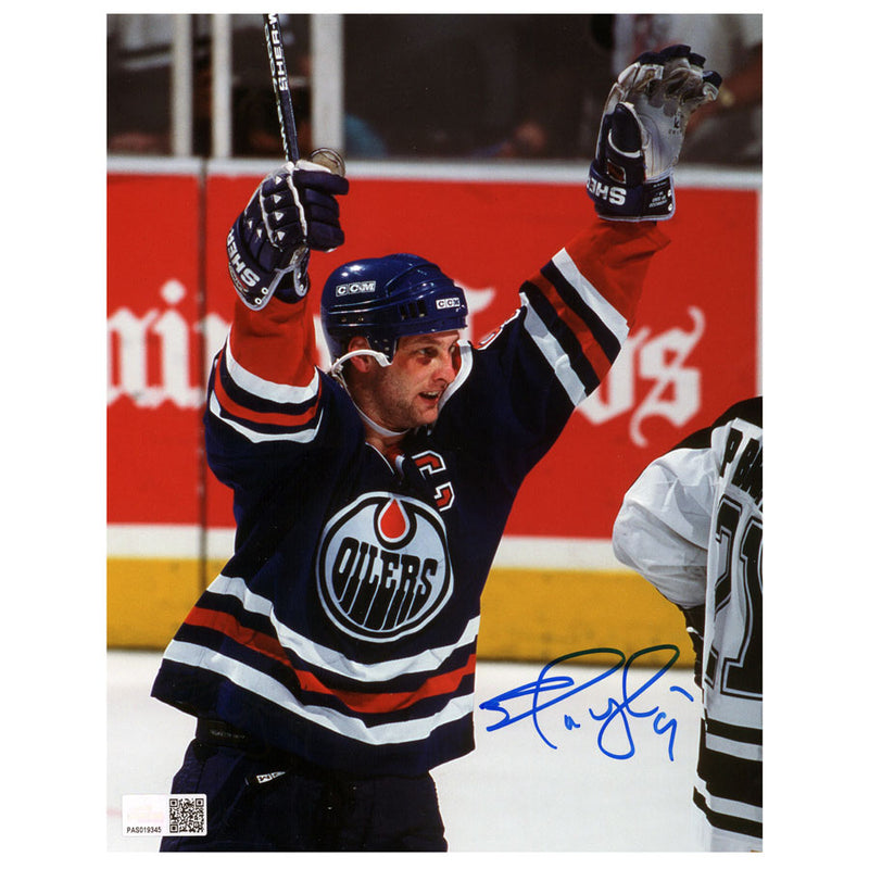Shayne Corson Signed Edmonton Oilers Royal Celebration 8x10 Photo