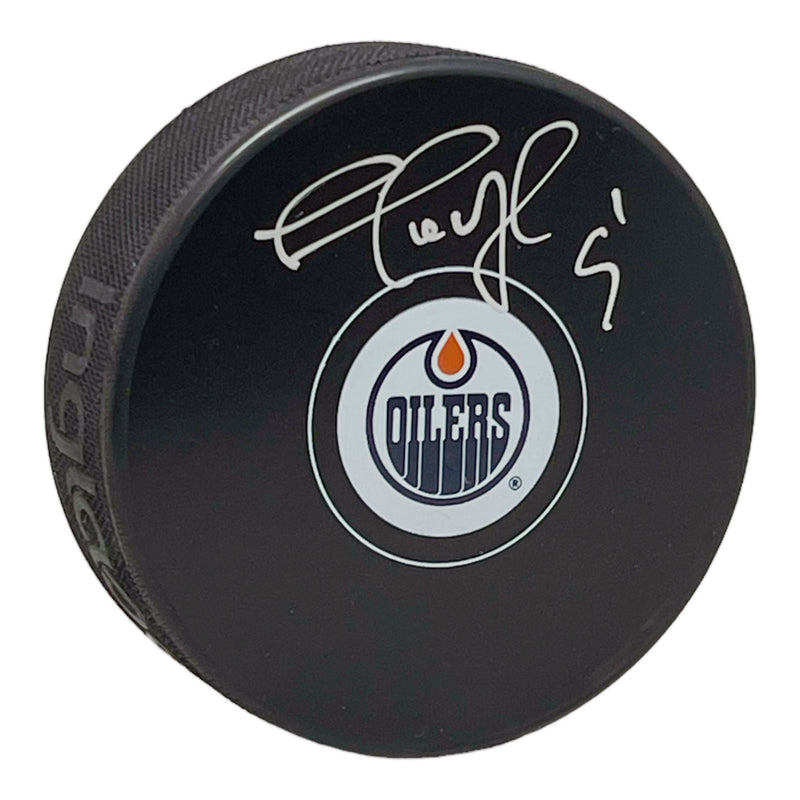 Shayne Corson Signed Edmonton Oilers Puck